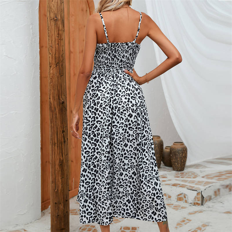 Dress Sling Leopard Print Summer Women's Clothing Fashion