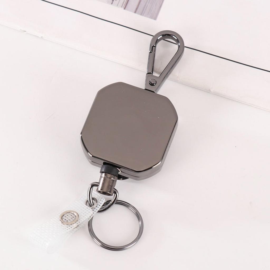 Haczyk na sznurek Kwadratowe klamry Wysuwany brelok Idealny do efektywnego organizowania plecaków, telefonów i akcesoriów