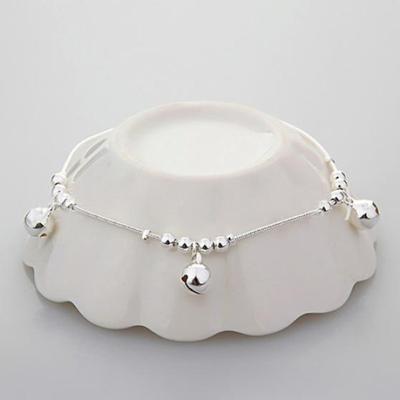 Frauen Mode 3 Stücke Glocken 12 Perlen Luxus Kette Knöchel Armband Strand Fußkettchen