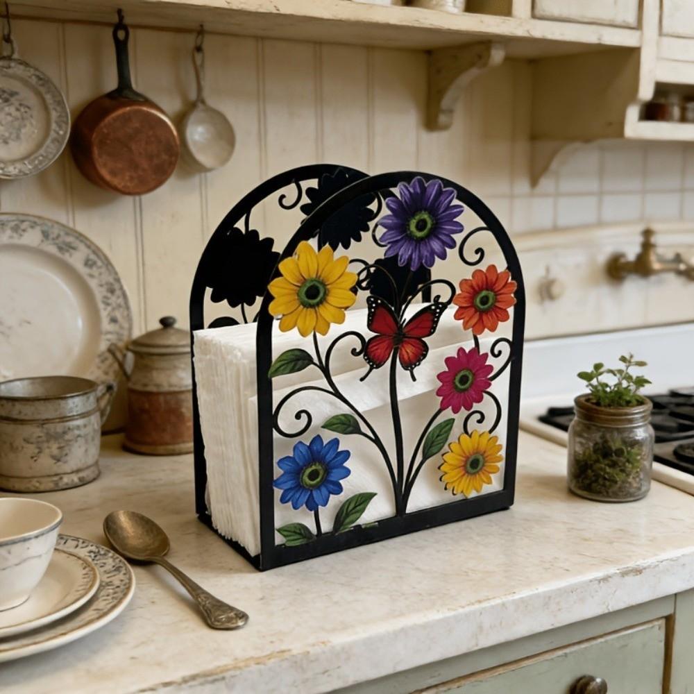 Rustproof Acrylic Napkin Holder Waterproof Desktop Tissue Stand Kitchen Dining Table