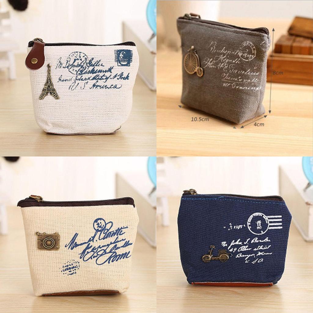 Women Canvas Coin Purse Cute Vintage Wallets With Timeless Classic Appeal