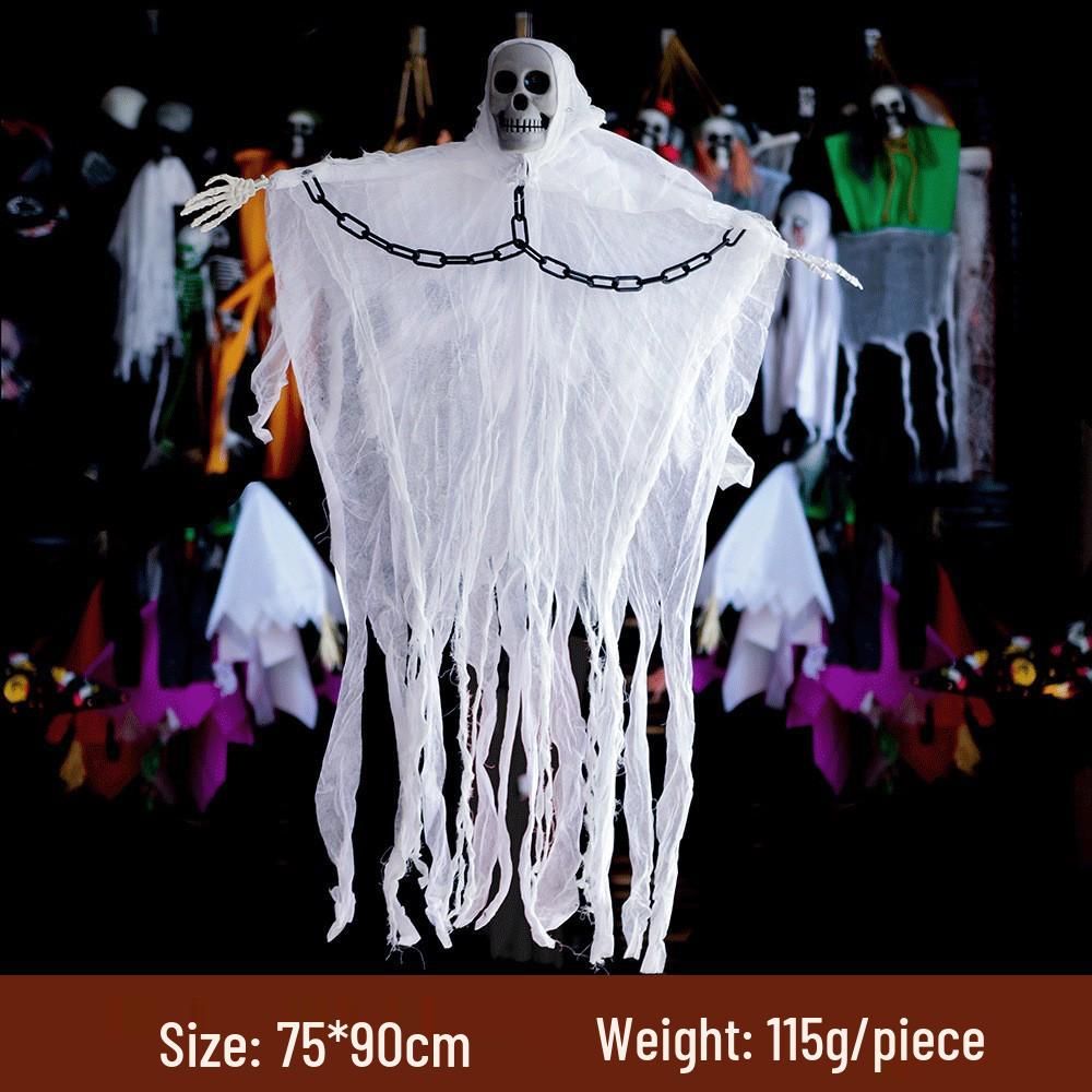 Halloween Skull Hanging Ghost for Haunted House or Bar Decor