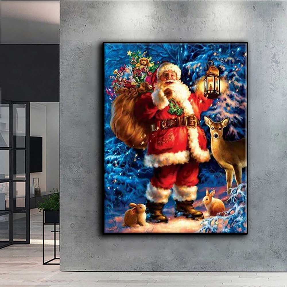 Diamond Embroidery Christmas Tree Santa Snowman 5D DIY Diamond Painting Cross Stitch Rhinestone