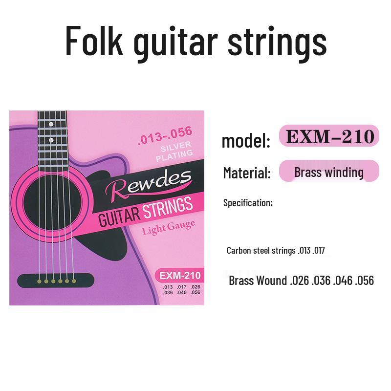 EXM180/190/200/210 Acoustic Guitar String Set for Beginners