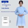 Unisex Saint Snowland Peter Pan Collar Doctor's White Coat - Long Sleeve for Dental & Hospital Professionals