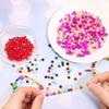 4mm/6mm Briolette Glass Beads Jewelry Making Faceted Rondelle Colorful Crystal Spacer Loose Beads for Bracelet Necklace DIY
