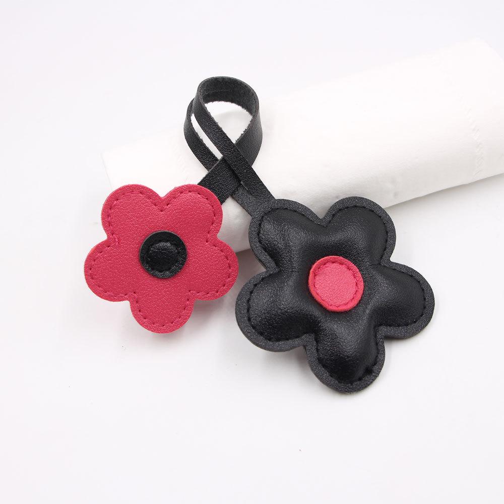 Fresh Cherry Blossom Leather Handbag and Mobile Phone Pendant Accessory