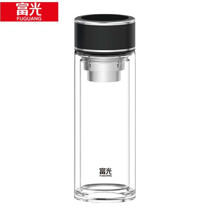 Fuguang Mingzhi Double-Layer Insulated Glass Mug