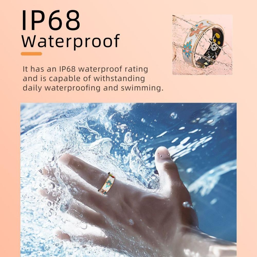 R18 Smart Ring Enamel Color Heart Rate Blood Pressure Oxygen Sleep Monitoring SmartHealth Women's Ring