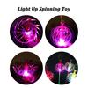 10Pcs Rainbow Spinner Toy Rainbow Twirler Stick Ribbon Fairy Wands Bright Glitter Wand Twirling Wand Light Up Spinning Toys for Festivals Party