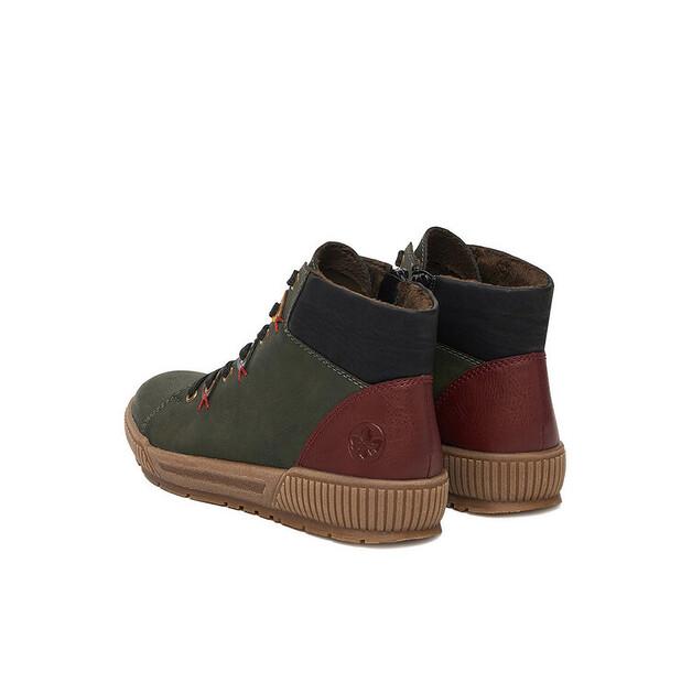 Rieker N0711-54 Green Ankle Boots