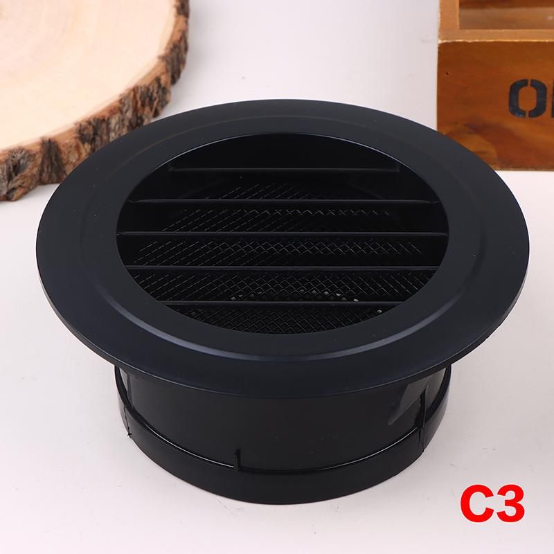 4 Shapes Availables 75/100/125Mm Round Ducting Ventilation Cover Air Vent Extract Valve Grille Air Circulation Vents Cover