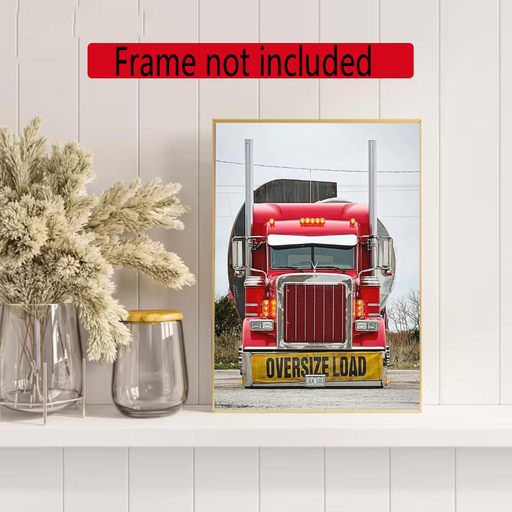 Kenworth 5D Round Diamond Painting Kit Diamond Embroidery Painting Rhinestones Mosaic Frameless Handwork Decoration Arts