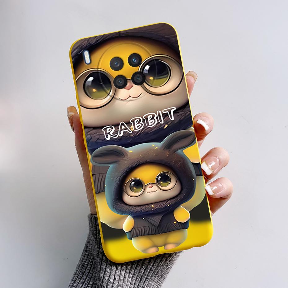 Case For Honor 50 Lite Cover on Huawei Nova 8i Phone Case Cute Rabbit Panda Painted Soft Back Cover For Honor50 Lite Nova8i Capa