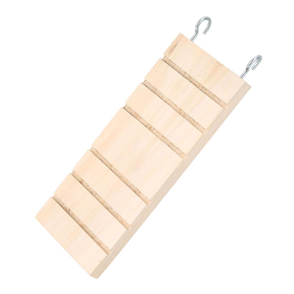 Pet Wooden Ladder Hamster Bird Stand Platform Toy Rest Board Perches Cage
