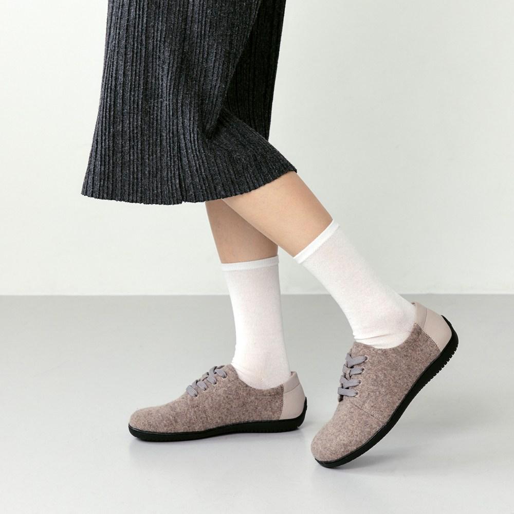 Ksns Flexiworkers Wool Light Beige - Barefoot Shoes [Women'S]