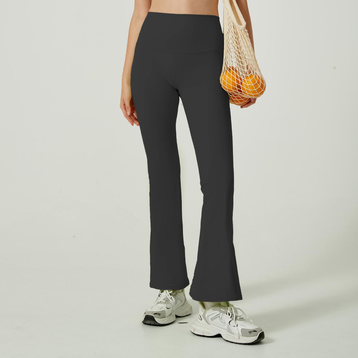 Women s High-Waist Cross-Border Yoga Pants - Butt Lifting, Body Sculpting, Cross Waist, Micro Flare