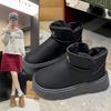 Winter New Women's Boots Snow Boots Women's Short Casual Large Size Thick-soled Thermal Velvet Cotton Boots Women