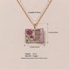 Enamel Book Pendant Necklace, Vintage Small Book Charm for Women