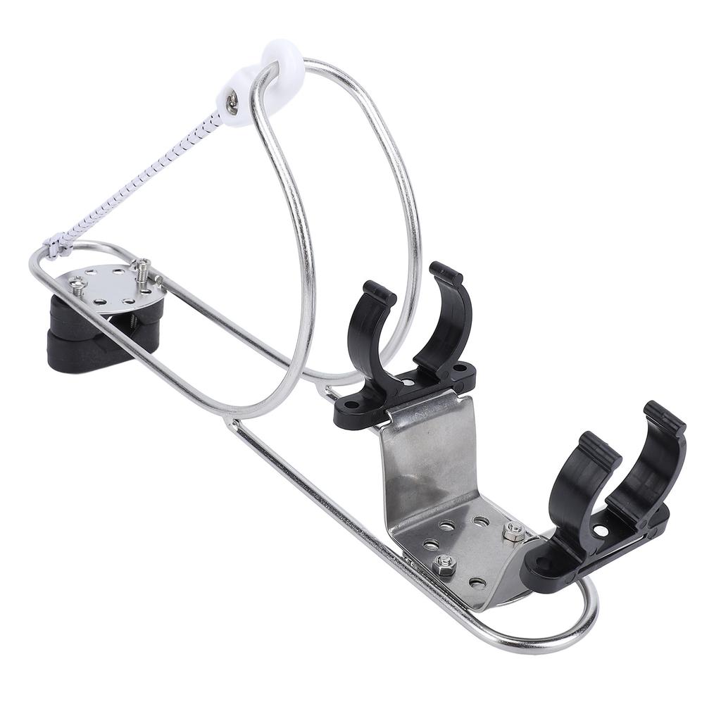 Life Buoy Ring Holder Stainless Steel Marine Horseshoe Bracket Polished Lifebuoy Ring Bracket for 22 To 25mm Rail