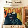 Singer M-Mf D-Doom Cushion Cover Natural Linen Organic Fabric Double-Sided Printing Sofa Home Decor Gift Pillow Case
