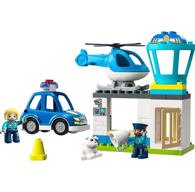 LEGO DUPLO 10959 Secție de poliție și elicopter cu sunet