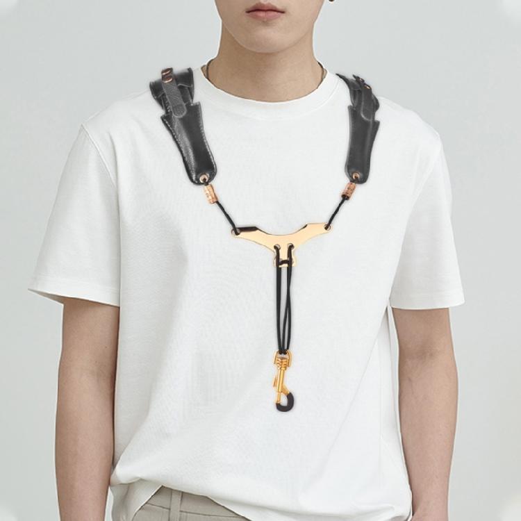 Double Shoulder Harness Padded Sax Neck Strap for Sax Players Length Adjustable