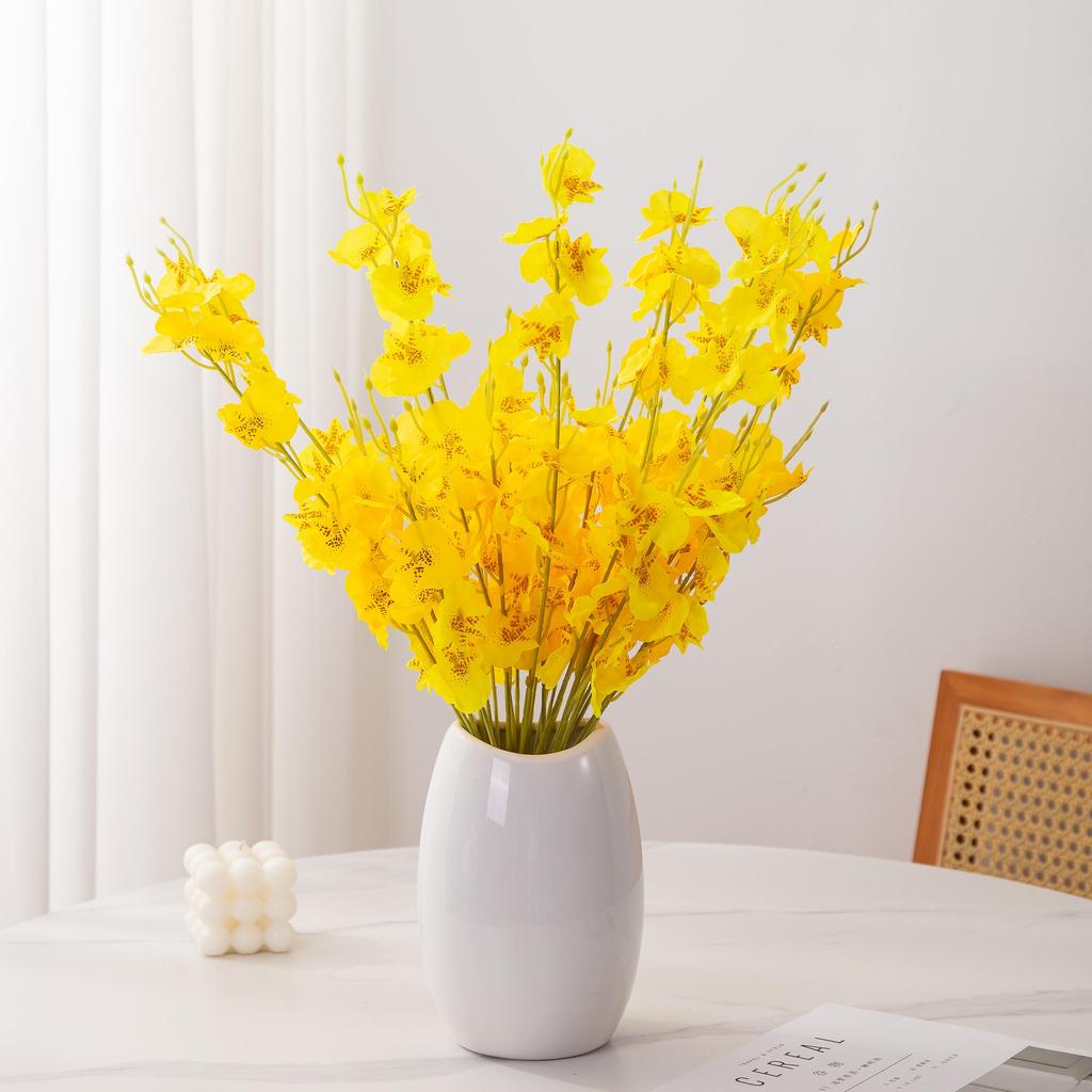 Dancing Orchid High-Quality Artificial Floral Arrangement for Living Room and Dining Table Decoration