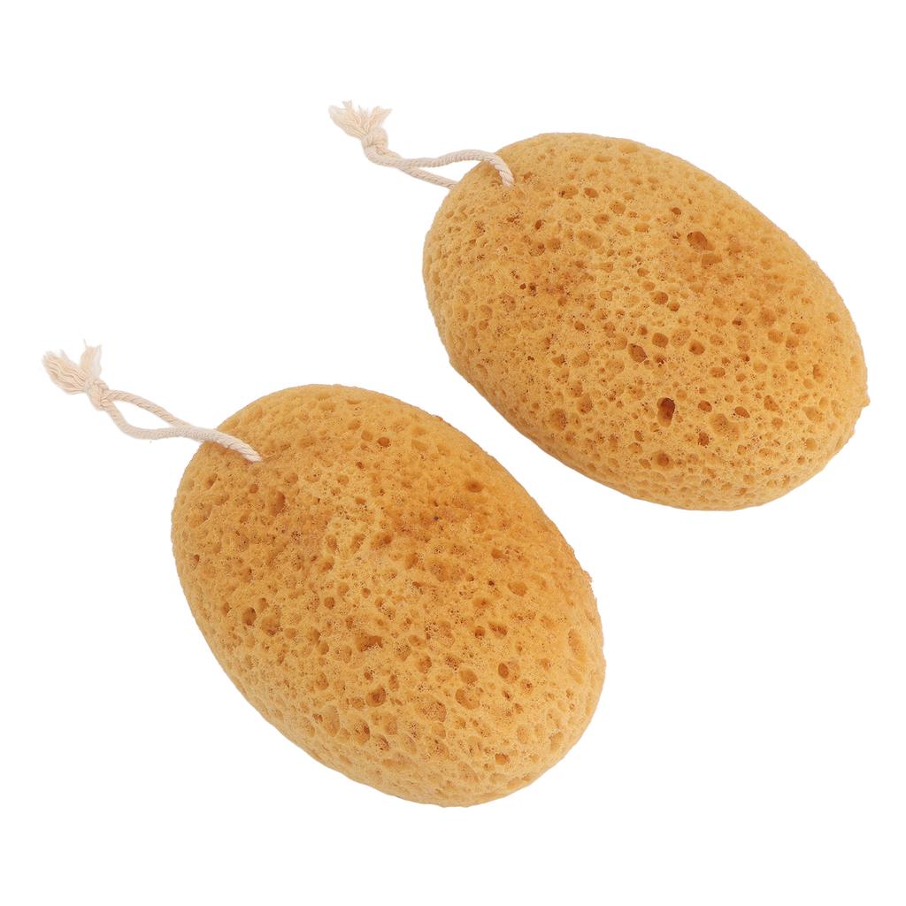 2pcs Body Scrubber Bath Exfoliating Sponge Soft Smooth Skin Rough Texture Shower Sponge