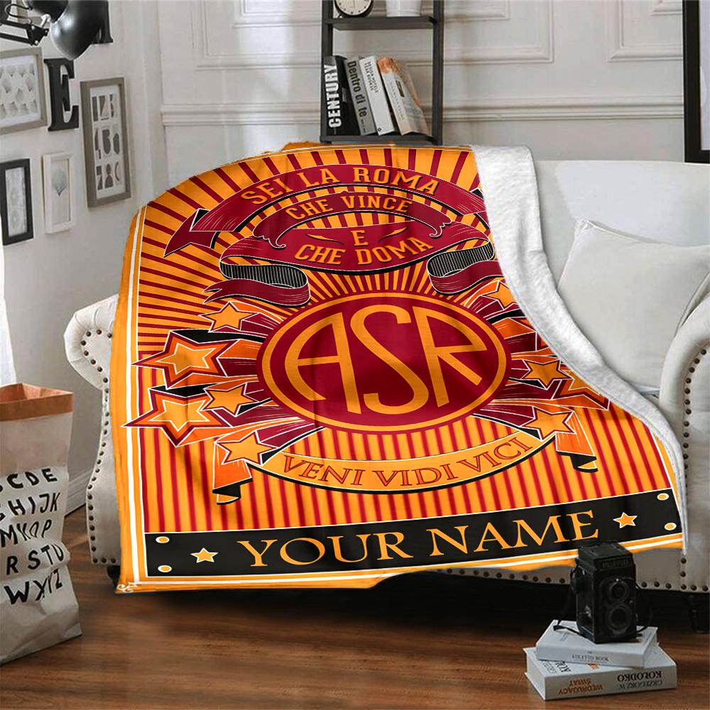 Custom Name Rome Wins Rules blanket for Couch & Bed, Plush Cozy Fuzzy Blanket Super Soft & Warm Blankets for Fall and Winter. 0908278