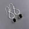 Black Onyx Gemstone 925 Sterling Silver Jewelry Handmade Dangle Earrings 1.90" EE-19-13