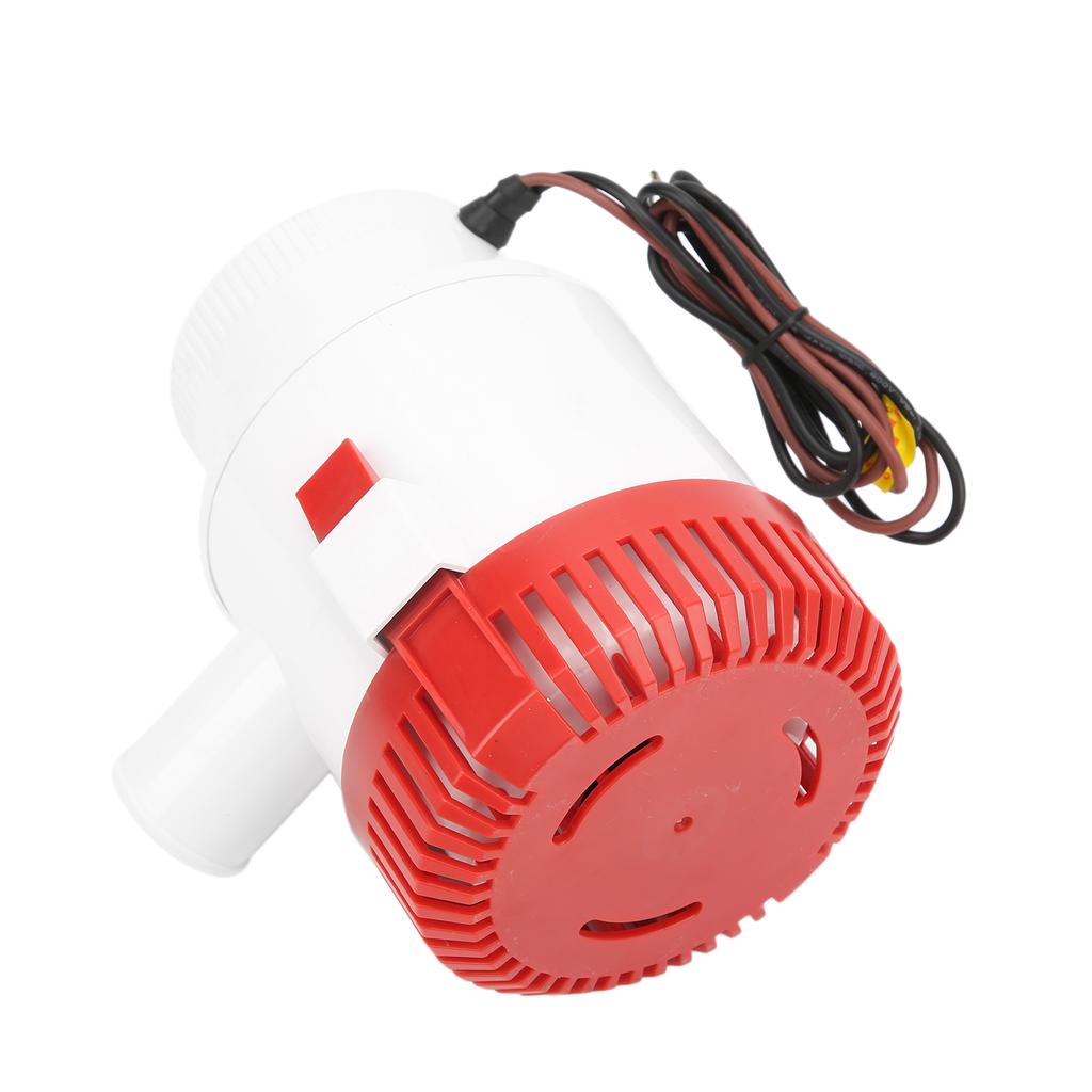 12V Blige Water Pump 3700GPH 112in Outlet Electric SemiOpen Impeller for Boat Yacht