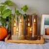 Xiaomi Clear Acrylic 3 Wick Flickering Flameless LED Candles Battery Operated Realistic Pillar Candles for Home Weddings Parties Decor