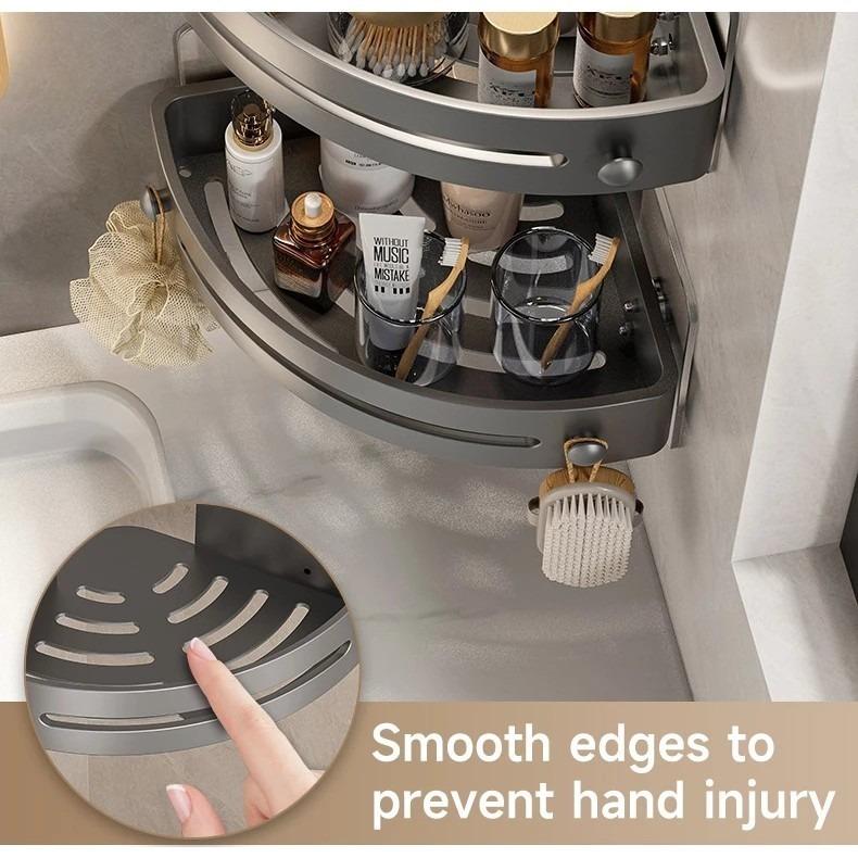 3/2/1 PCS Adhensive Bathroom Shampoo Holder Shower Caddy Shelves Storage No Drill Shelf Corner Towel Holder Shelves For