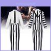 Striking Michael Keaton Striped Suit Full Set Halloween Cosplay Costume