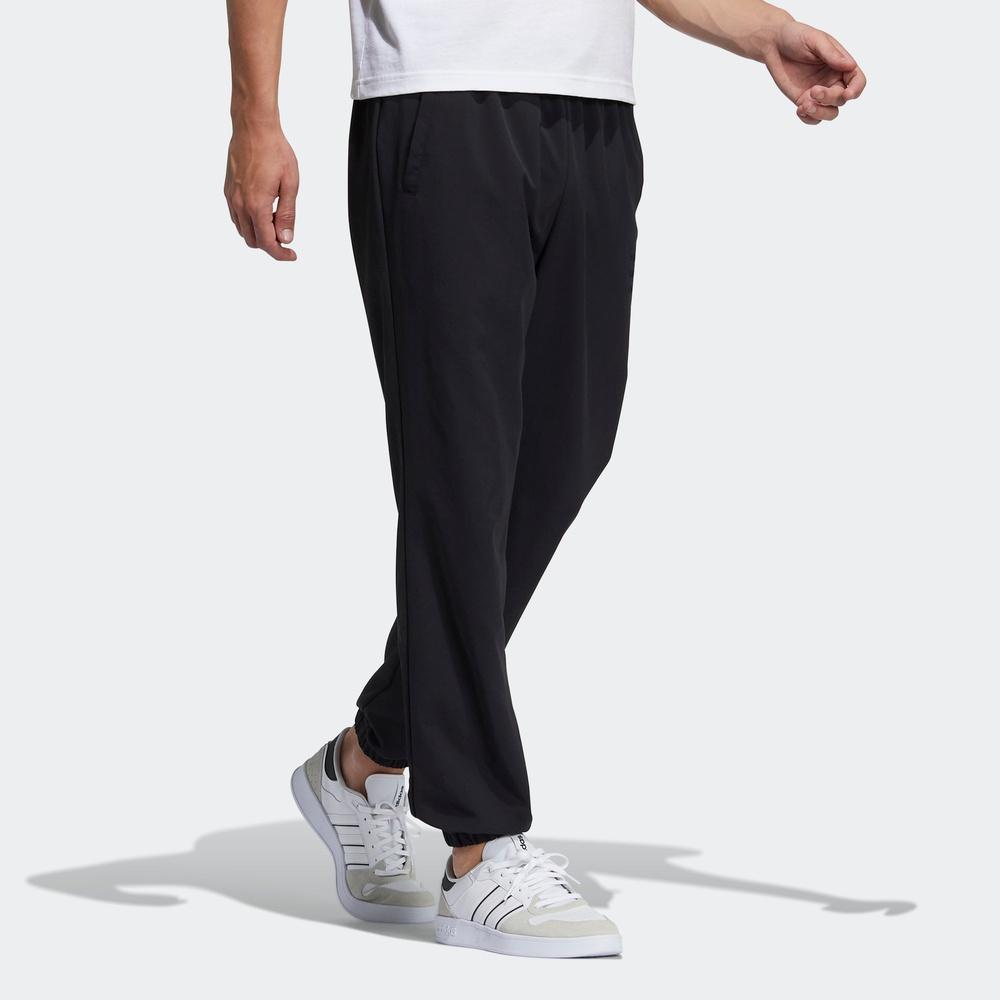 Adidas Neo Solid Knit Jogger Athletic Pants Men Bottoms Black H14218