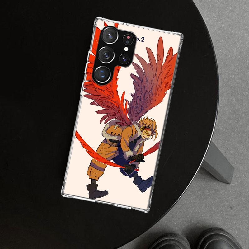 Hawks MHA My Hero A-Academy Phone Case Cover for Samsung Galaxy S26 S25 Edge S24 S23 Ultra S22 Plus S21 FE S20 + Art Customized