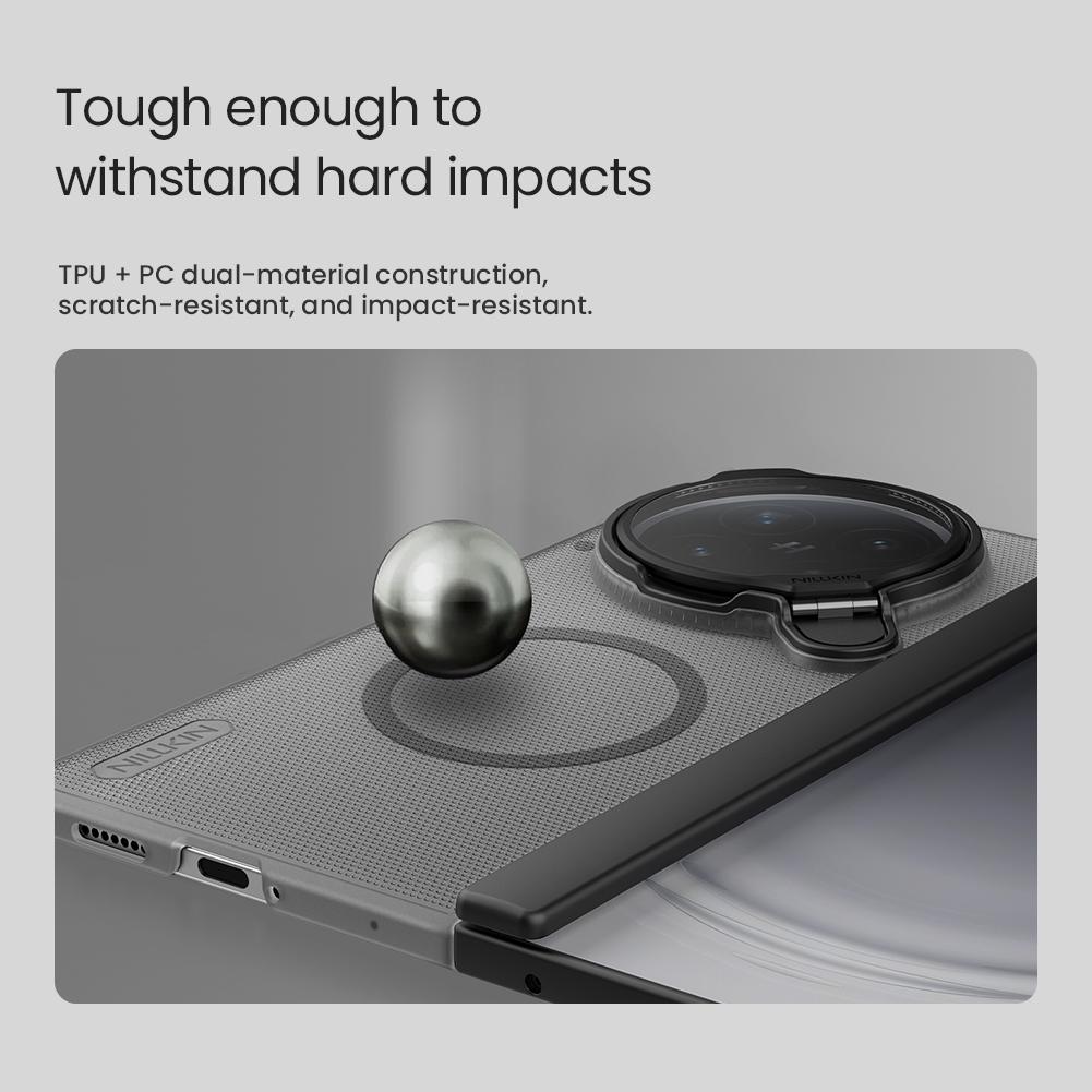 Nillkin for OPPO Find N6 Case Super Frosted Shield Prop Magnetic Cover Camera Flip Mount Ultra Thin Matte PC Anti Shockproof Back Cover