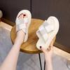 Thick-soled Cool Slippers Summer New Outer Wear Heightening Soft-soled One-word Slippers Muffin Beach Shoes
