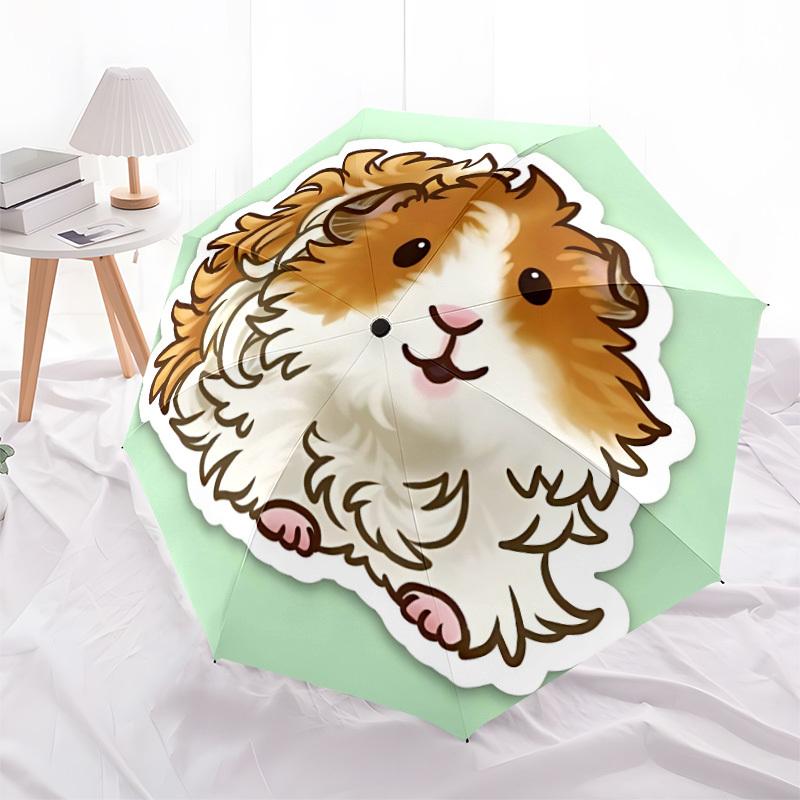 1pc Guinea Pig Automatic Open/Close Umbrella - Compact Travel Umbrella, Gift for Birthday, Yy251208119