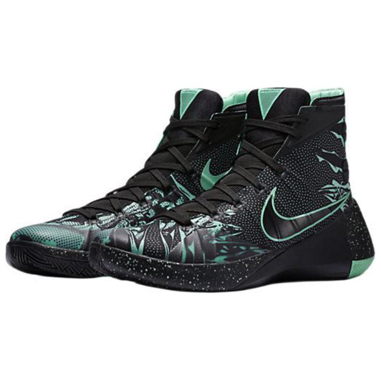 Nike Hyperdunk 2015 Prm Ep Comfortable Versatile Non-Slip Wear-Resistant High-Top Basketball Shoes Men sneaker Black Green 749570-030