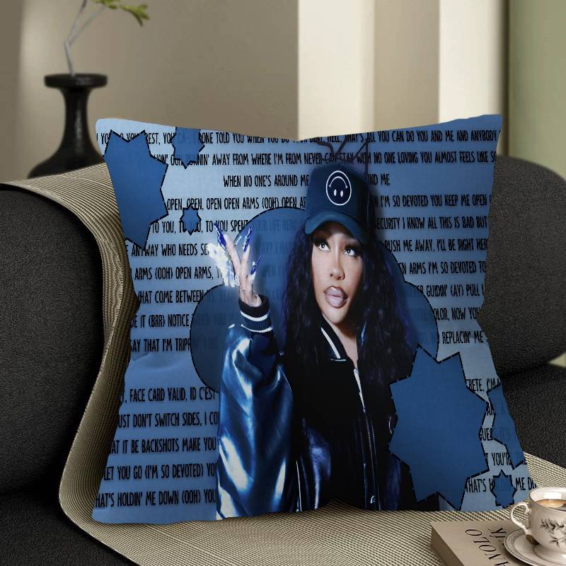 SZA Pop Singer Pillow Anime Pillow Sofa Bed Head Pillow Cover Cushion Cover 45x45 cm Fashion