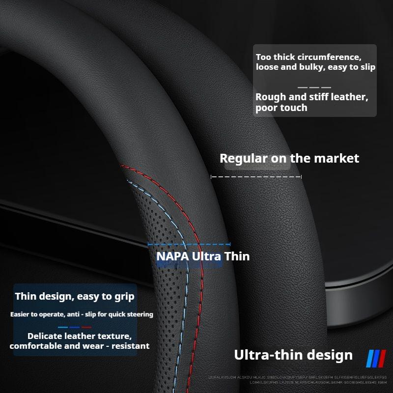 Breathable Car Steering Wheel Cover For Peugeot 206 207 208 301 307 308 406 407 408 508 607 2008 3008 4008 5008 GT RCZ Rifter