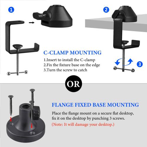 Geekria for Creators Microphone Arm Compatible with Fifine K669, K670, K670B, K658, K678, AmpliGame A6T, A8, Microphone Boom Arm Mount Adapter, Suspen