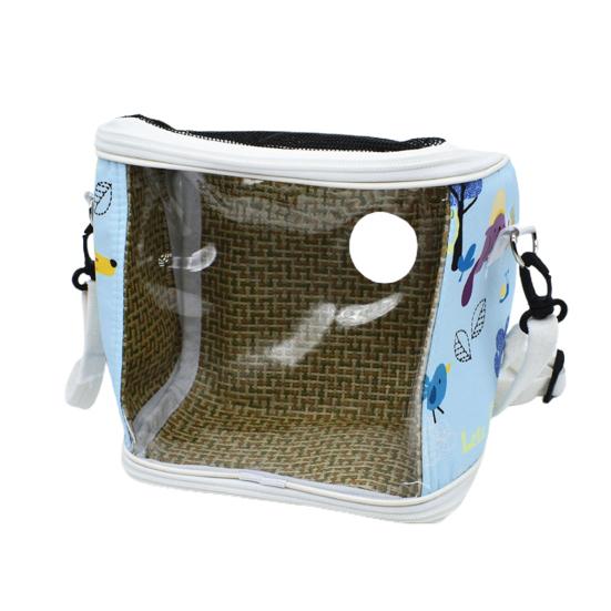 

Сумка для прогулок с птицами, съемное прозрачное окно для просмотра, портативный устойчивый к укусам уличный инструмент, пластиковый дорожный инструмент M синий