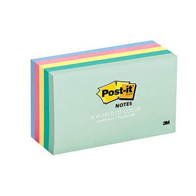 Post-it Notes 73x123mm Assorted (5pk) (Marseille)