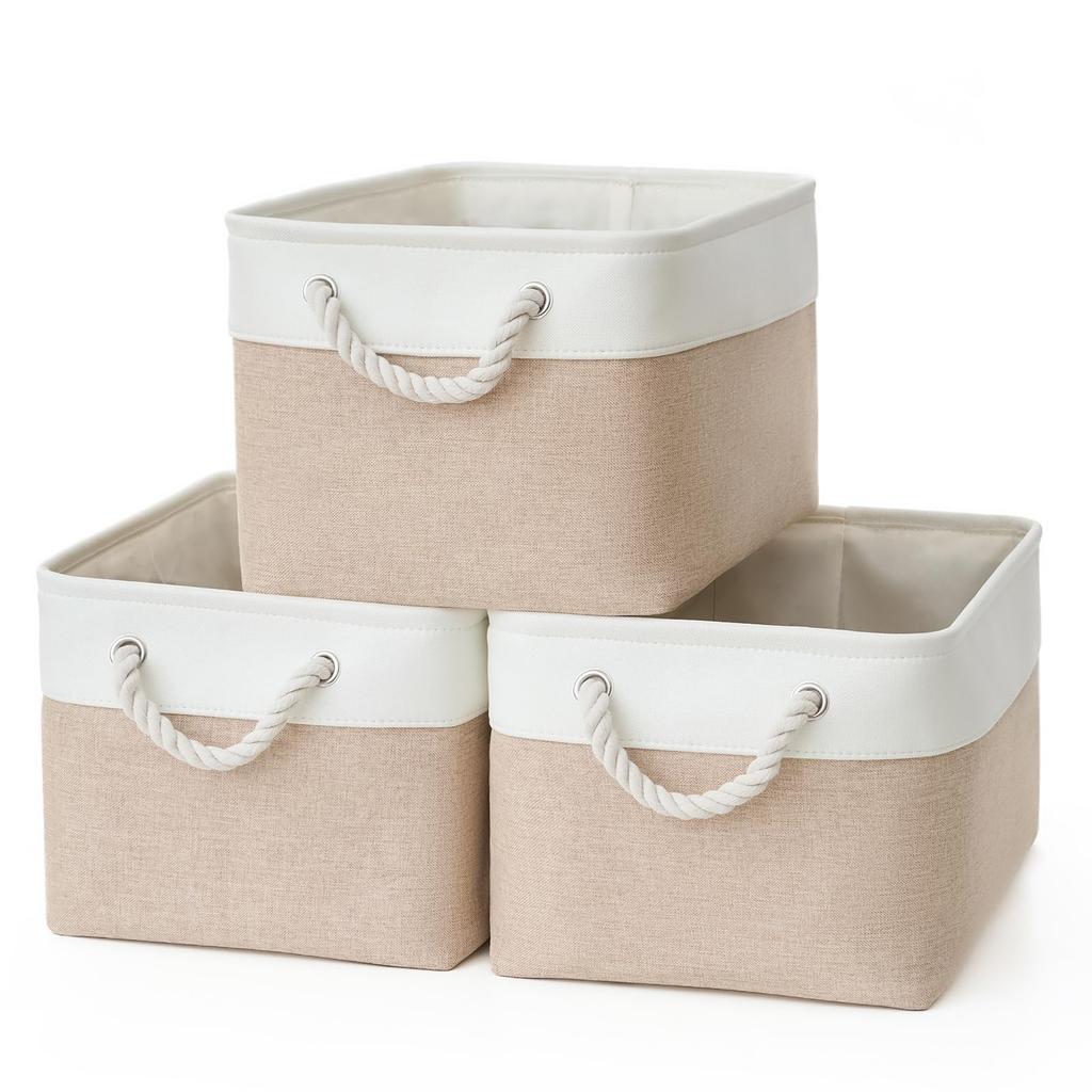 MiyabiLife Storage Baskets, Set of 3, 38 X 28 X 24 Cm