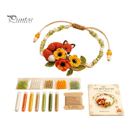 Diy Beaded Bracelet Kit DIY Making Kit, Beginner-Friendly Animal Bead Craft Relaxing Hobbies for Women Beadwork Jewelry Crafting Set Adults,