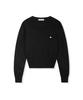 Nodeuyuumeon Basic Crew Neck Round Knit [Black]