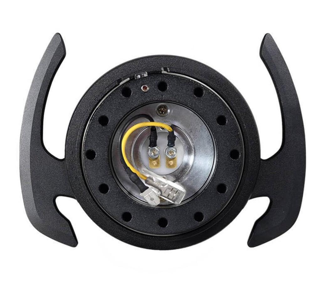 NRG Innovations GEN Steering Wheel Quick Release Kit Black with Black 6x70 and 6x74mm Bolt Pattern NRG-SRK-700BK 4.0 Adapter, Body/Handle Ring,